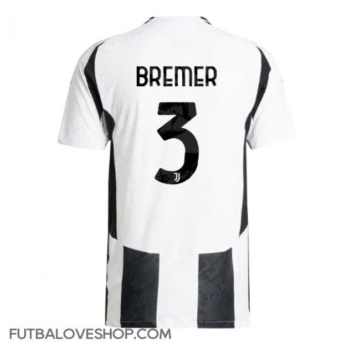 Dres Juventus Gleison Bremer #3 Domáci 2024-25 Krátky Rukáv